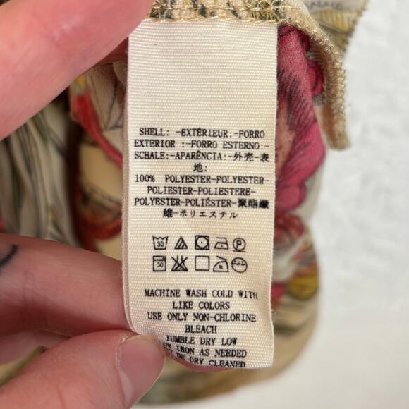 Free People Haze Floral Hummingbird Print Tunic Tank Top Boho Artisan Size Small - Picture 5 of 5